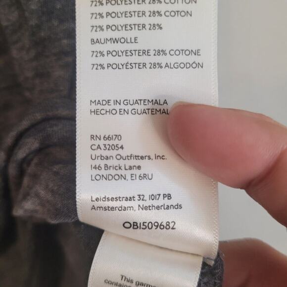 We the‎ Free T-shirt Womens XS Heathered Gray Soft Oversize Raw Hem - Picture 9 of 9